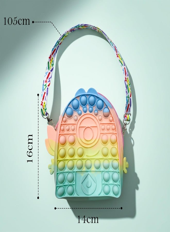 CLAPONE Poppet Pop It Toy for Kids Multicolor Fidget Toy with Popping Sounds, Sensory Toy, Stress Relief, Anxiety Relief, Daytime & Nighttime Use, Classroom (Multicolor, One Eye Monsters Pop It) - Image 3